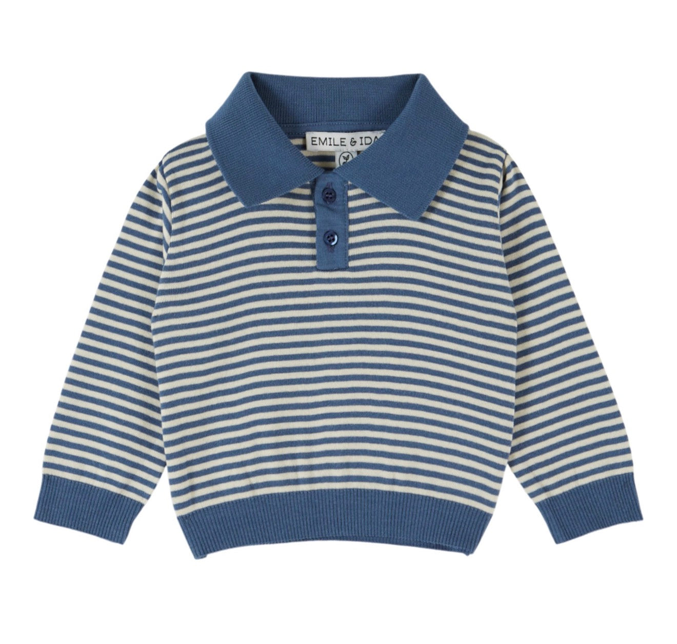 DUFFLE STIPED POLO SWEATSHIRT