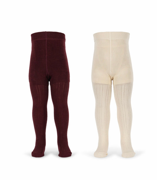 2 PACK POINTELLE TIGHTS
