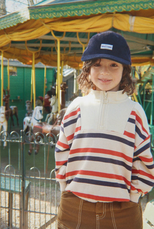LOUPY HALF ZIP SWEAT GOTS