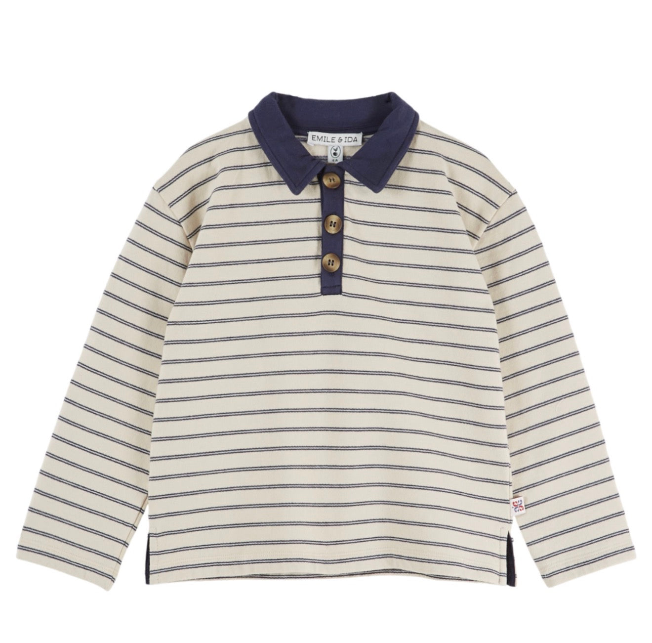 DUFFLE STIPED POLO SWEATSHIRT