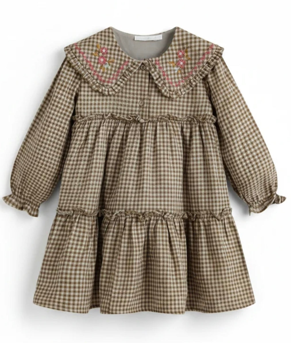 Viola Dress Green Check