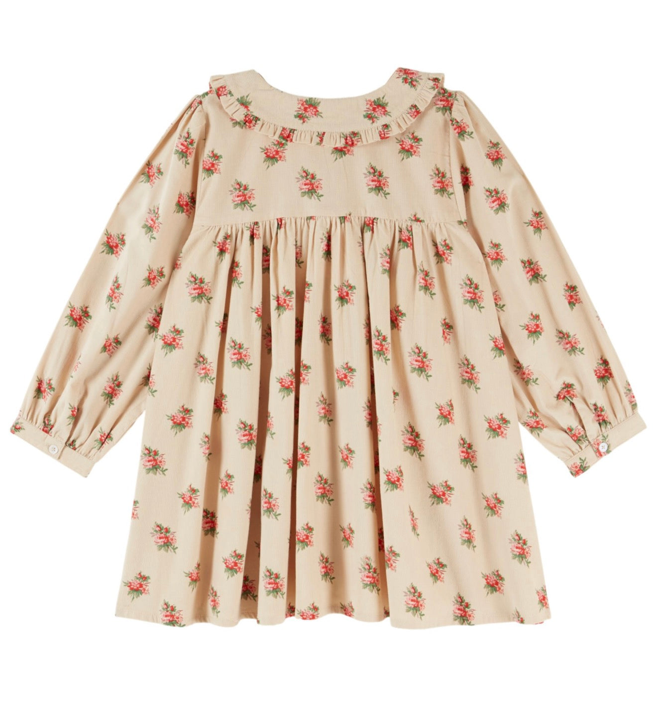 LOOSE FLOUNCE COLLAR DRESS