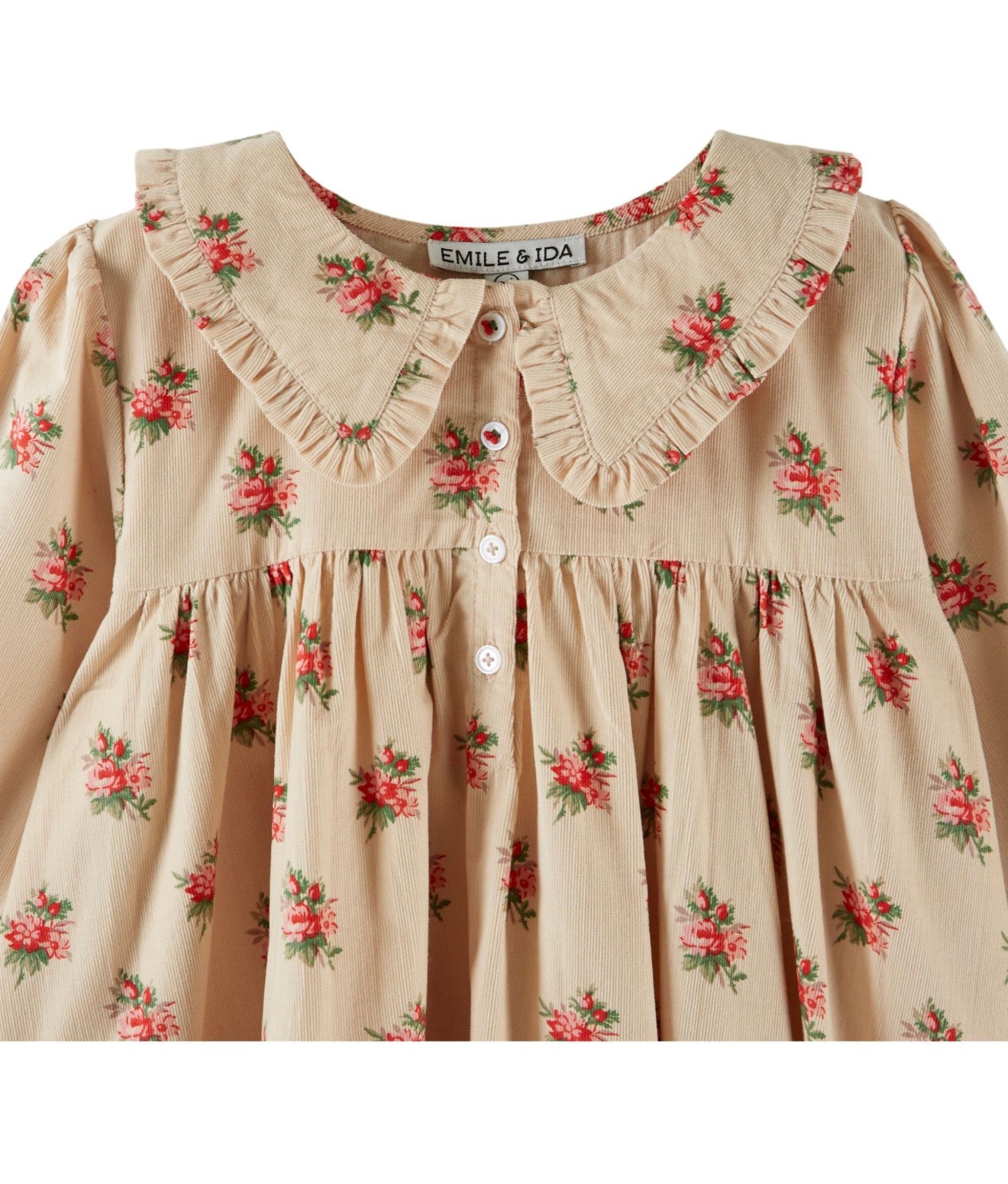 LOOSE FLOUNCE COLLAR DRESS