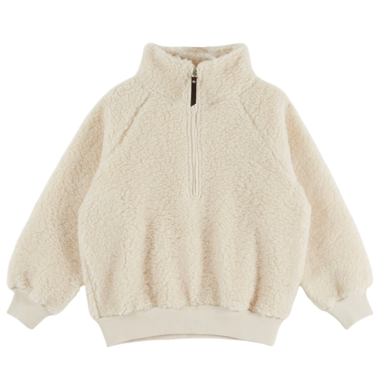 FLEECE SHERPA ZIP SWEATSHIRT
