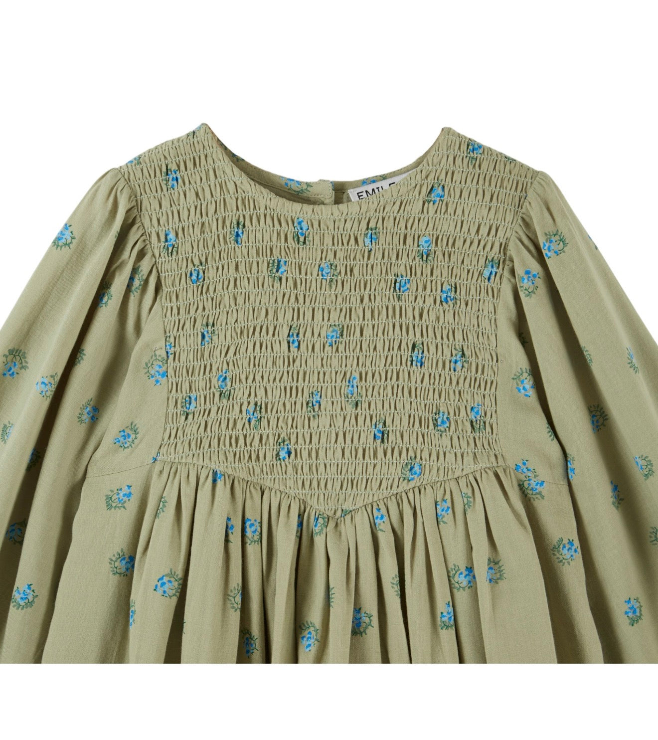 BLOCK PRINT SMOCKED DRESS