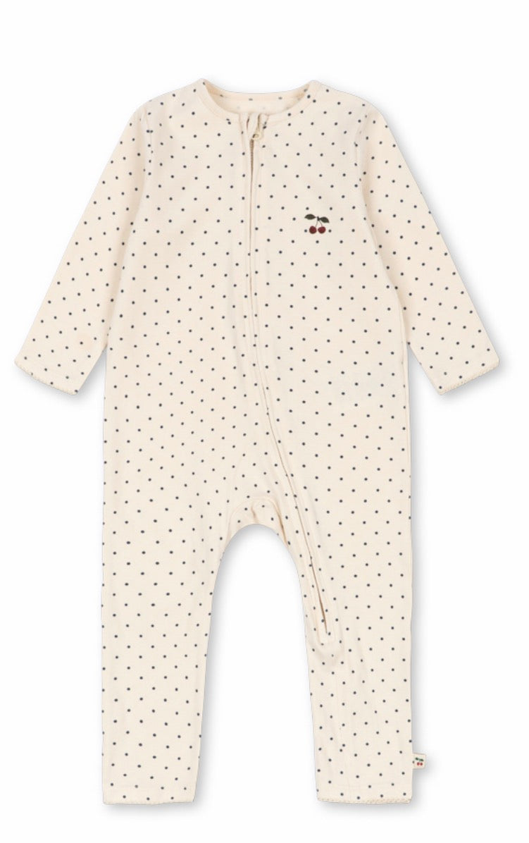 BASIC ZIP ONESIE GOTS