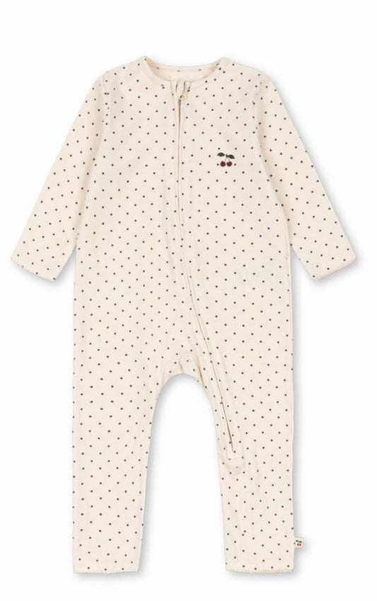 BASIC ZIP ONESIE GOTS