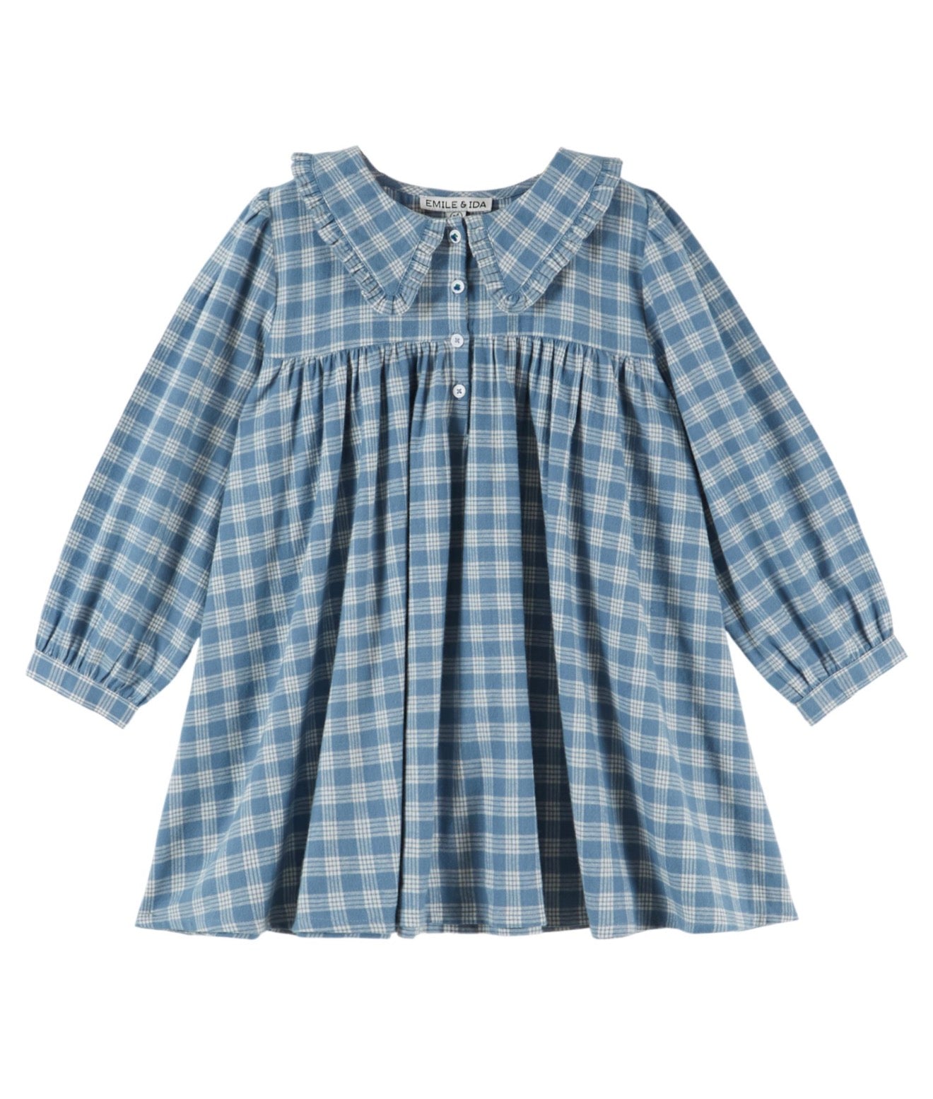 LOOSE FLOUNCE COLLAR DRESS