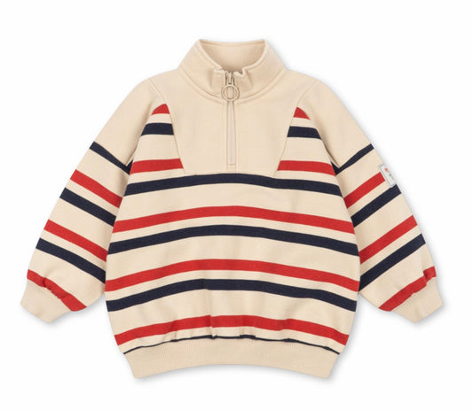 LOUPY HALF ZIP SWEAT GOTS