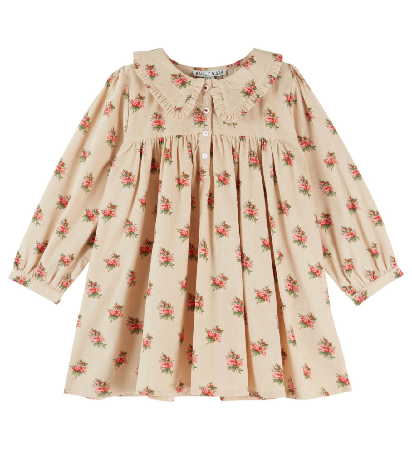LOOSE FLOUNCE COLLAR DRESS