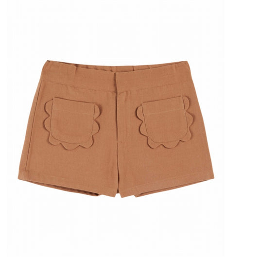 SHORT POCHE FLEURS CANVAS