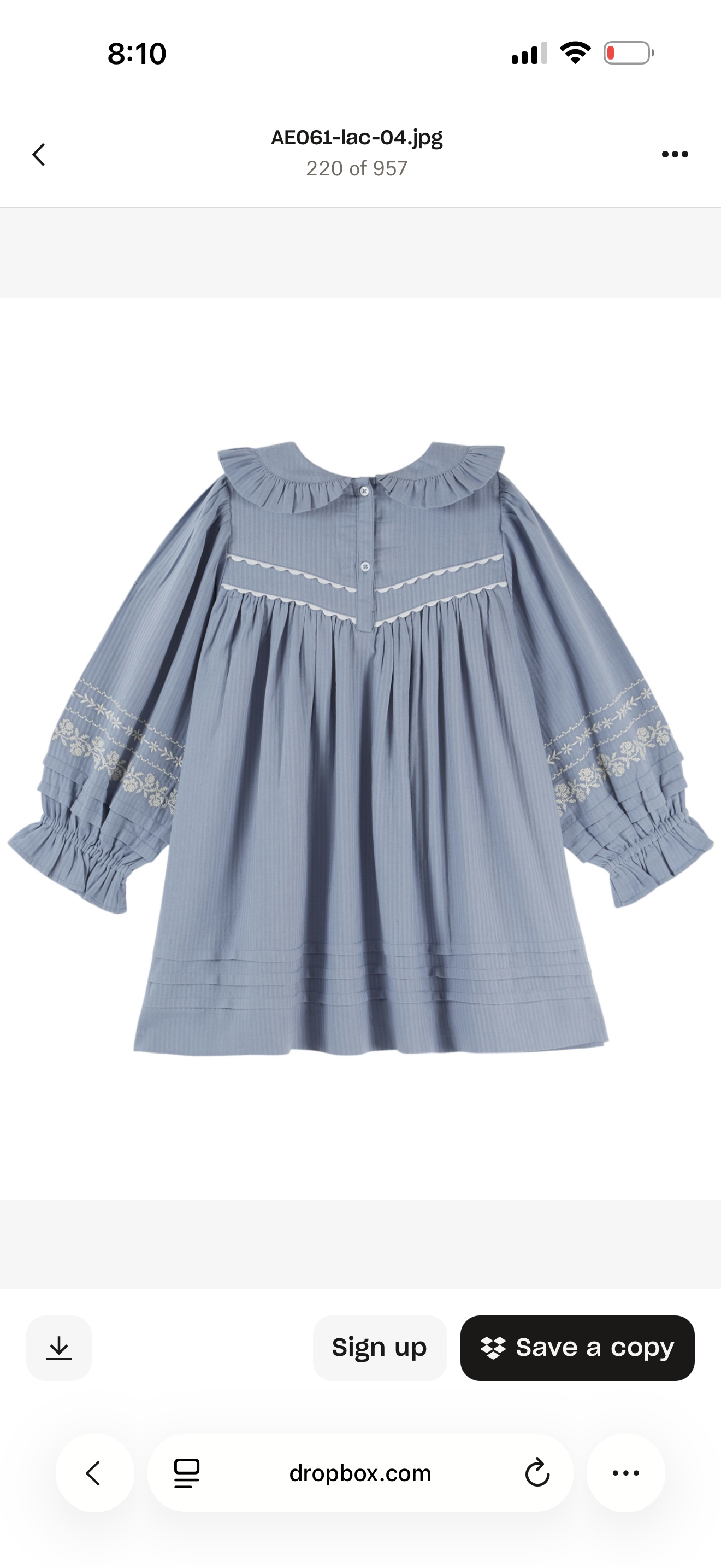 EMBROIDERED DRESS